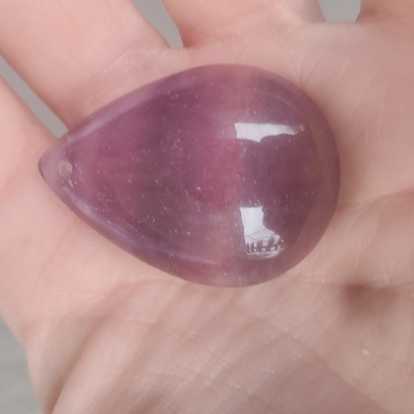 New Rainbow Fluorite Teardrop Pendant. - Picture 3 of 9